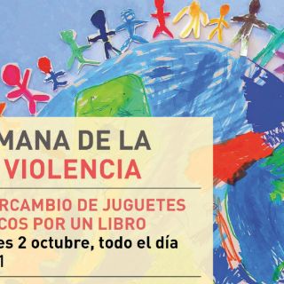 Cambia tus juguetes bélicos por libros