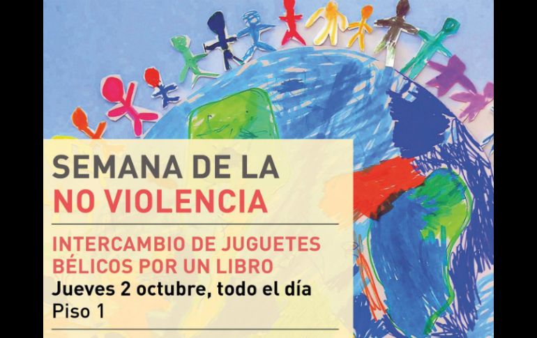 Destruirán las armas de juguete y entregarán libros a cambio. TWITTER / @BiblioJalisco