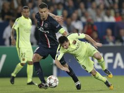 Con la derrota del Barcelona, el París Saint-Germanin es el nuevo líder del Grupo F. AP / C. Ena