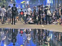 Presentes. El movimiento Occupy Central mantiene su presencia en las plazas más importantes de Hong Kong. AFP /