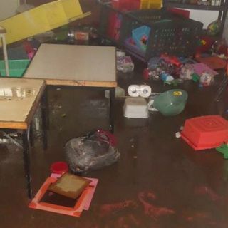 Lluvias dañan instalaciones de kinder cerca de canal de Oblatos