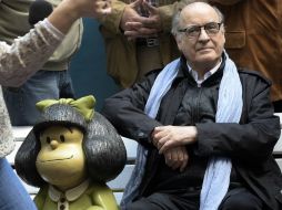 Mafalda en sus 50 años tiene libros traducidos a 26 idiomas y millones de ejemplares vendidos en todo el mundo. AFP / D. García.