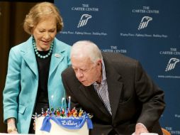 Carter es el segundo ex presidente de EU con mayor edad entre los cinco que aún se encuentran con vida. AP / D. Goldman