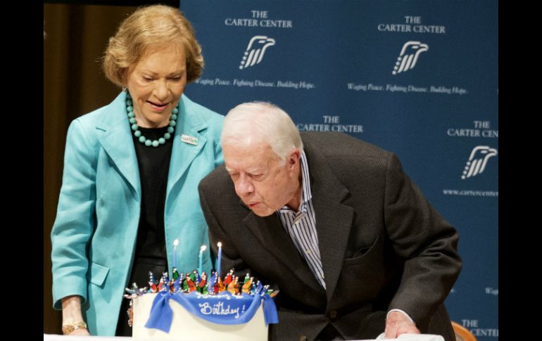 Carter es el segundo ex presidente de EU con mayor edad entre los cinco que aún se encuentran con vida. AP / D. Goldman