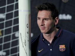 Lio Messi ha presentado un acuerdo de patrocinio con el Barcelona para América Latina. AFP / J. Lago