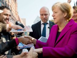 El discurso de Angela Merkel encabeza la ceremonia del Día de la Unidad celebrada en Hannover. AFP / J. Stratenschulte