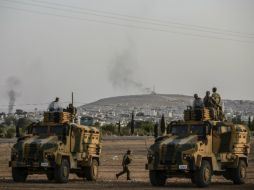 El grupo islamista avanza sobre la ciudad siria de Kobane. AFP / B. Kilic