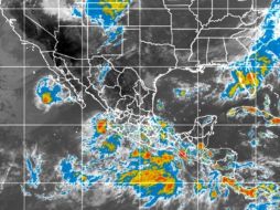 El huracán 'Simón' se encuentra a 555 kilómetros al suroeste de Cabo San Lucas. ESPECIAL / smn.cna.gob.mx