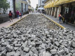 Esta semana comenzó la construcción de la primera fase de las Zonas 30 en el primer cuadro del Centro de Guadalajara. EL INFORMADOR / ARCHIVO