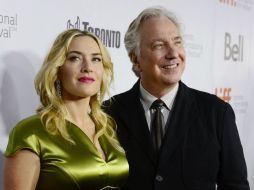 Kate Winslet y Alan Rickman en la presentación de 'Un poco de caos' en la última edición del Festival Internacional de Cine de Toronto. AP / ARCHIVO