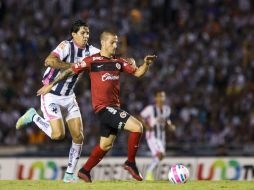 Acción de juego del encuentro entre Xolos y Rayados de la fecha 12 del Apertura 2014. MEXSPORT / D. Benedetto