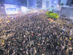 Simpatías. La concentración de los miles de manifestantes se caracteriza por ser de las más pacíficas a nivel mundial. EFE /