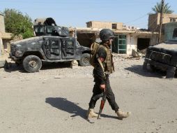 La ejecución de los seis soldados tuvo lugar un día después de que más de 30 yihadistas murieron durante bombardeos. AFP / A. Rubaye
