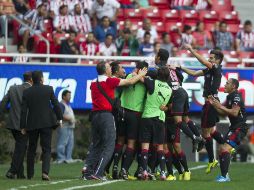 José de Jesús Aceves se dice contento por el resultado y por el desempeño del partido. EL INFORMADOR / J. Mendoza