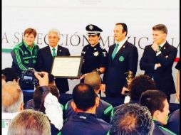 Previo a los amistosos contra Honduras y Panamá, realizaron esta peculiar visita. TWITTER / @PoliciaFedMX