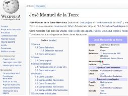 Captura de pantalla que muestra la información actualizada. ESPECIAL / Wikipedia.com