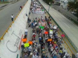 Los manifestantes exigen justicia en el caso Iguala. TWITTER / @Anon_Pacifiico