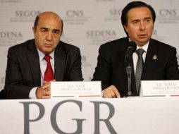 Jesús Murillo Karam procurador general de la República, dijo que los detenidos intervinieron en los hechos delictivos. SUN / L. Morales