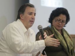 Kuribreña hace un repaso de las acciones que la dependencia a su cargo realiza en favor de la política exterior. NTX / ESPECIAL