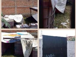 La finca de Tonala donde se almacenaba el combustible quedó asegurada. TWITTER / @FiscaliaJal