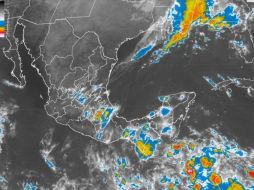 Imagen satelital actualizada con el último reporte del SMN. ESPECIAL / smn.conagua.gob.mx
