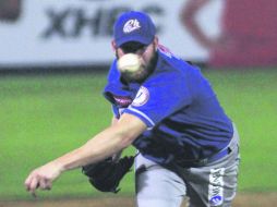 Ben Kozlowski ejecutó 83 lanzamientos, 54 de ellos en zona de strike, en el juego del sábado ante los Caballeros Águilas de Mexicali. ESPECIAL / Club Charros