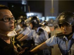 Al menos 45 personas fueron detenidas durante la noche del martes y madrugada de este miércoles. AFP / E. Jones