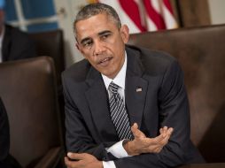 Obama reitera el trabajo de su gobierno, como el del alcalde de Dallas y del gobernador de Texas para prevenir otro caso de ébola. AFP / B. Smialowski.