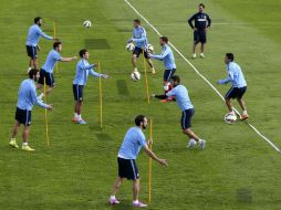 El cuadro Colchonero entrenó después de que varios participaran en fecha FIFA. EFE / J. Guillén