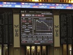 Detalle de un panel informativo del Ibex 35, el principal selectivo español. EFE / K. Huesca