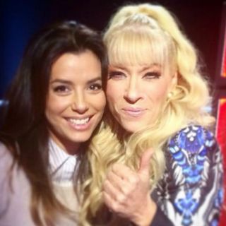 Eva Longoria visita 'La Voz... México'