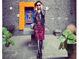 Katy Perry compartió esta foto visitando la casa Azul, en la que vivieron hace unas décadas los pintores Diego Rivera y Frida Kahlo. INSTAGRAM / katyperry