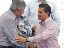 El Presidente reitera su compromiso de encontrar a los normalistas desaparecidos. SUN / Presidencia