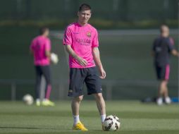 Messi lleva 249 goles anotados, dos menos que Telmo Zarra. EFE / A. García