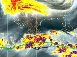 La tormenta tropical ''Trudy'' se ubicará muy cerca de la costa de Guerrero. ESPECIAL / smn.conagua.gob.mx