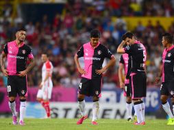 Los jugadores de Atlas lamentan una derrota más en el torneo. MEXSPORT / A.Macías