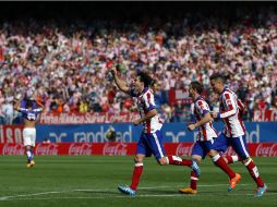 Los Rojiblancos ganan el partido y se colocan provisionalmente en la cuarta posición de la clasificación en la Liga de España. AP / D. Ochoa de Olza