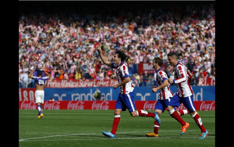 Los Rojiblancos ganan el partido y se colocan provisionalmente en la cuarta posición de la clasificación en la Liga de España. AP / D. Ochoa de Olza