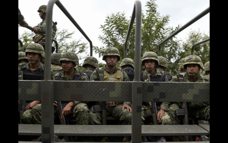 El Ejército asume labores de vigilancia en el Estado ante presuntas infiltraciones del crimen organizado en corporaciones policiales. AFP / R. Schemidt