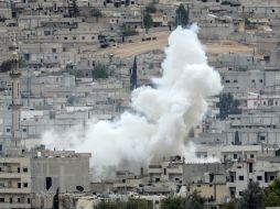 Hasta el momento las fuerzas estadounidenses realizaron 135 ataques en la ciudad. AFP / B. Kilic