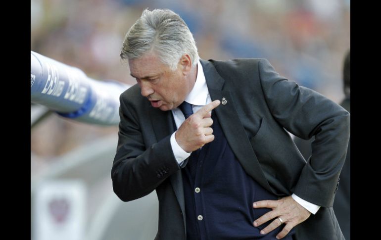 Ancelotti ahora en el Real Madrid entrará en la categoría de técnico italiano. EFE / M. Bruque