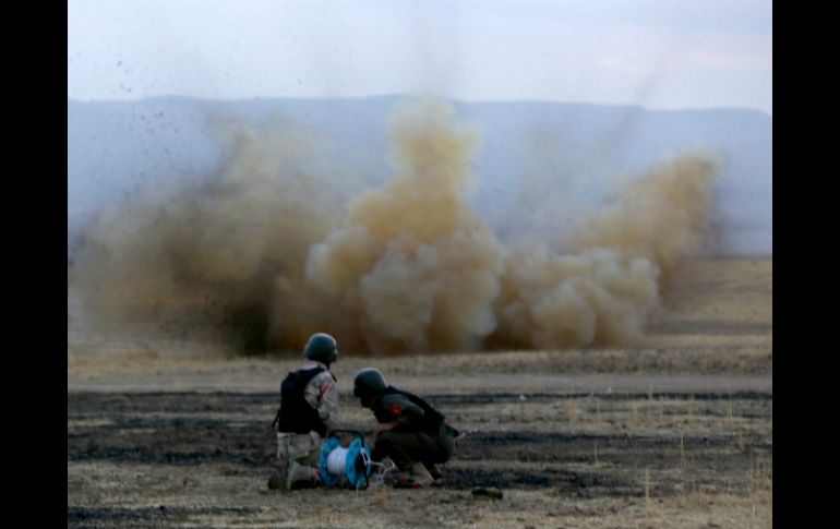El ataque es parte de operaciones francesas en apoyo de la coalición a la ofensiva de las fuerzas armadas de Iraq. AFP / S. Hamed