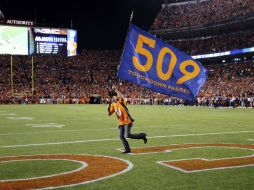 Manning impuso este fin de semana el récord de 510 touchdowns en el partido contra los 49's de San Francisco. AP / B. Linsley.