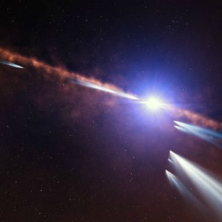 Descubren familias de cometas alrededor de una estrella