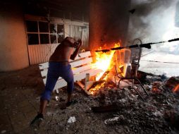 En el momento en que iniciaron los hechos violentos no había presencia de ninguna autoridad. SUN / J. Serratos