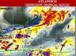 Advierten que esta tarde podría alcanzar la categoría de tormenta tropical, con oleaje de cuatro metros. ESPECIAL / smn.conagua.gob.mx