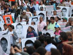 Familiares y conocidos de los desaparecidos protestan por su regreso en la Ciudad de México. SUN / A. Ojeda
