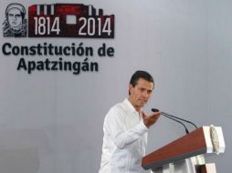 El Mandatario dijo que en su administración trabaja en la consolidación de un México de leyes y paz. TWITTER / @PresidenciaMX