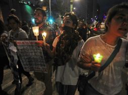 Los asistentes a la marcha caminaron en orden y sin mayores incidentes. SUN / H. García
