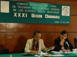 Salas Torres (i) se desempeña como directora del Canal del Congreso desde mayo de 2007. NTX / ARCHIVO